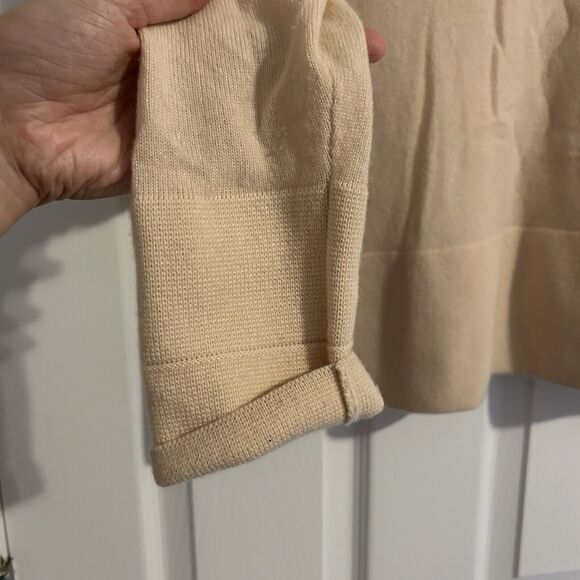 Everlane Cashmere Sweater Raglan Mock Neck Pullover Light Blush Pink Small Women - Picture 9 of 10